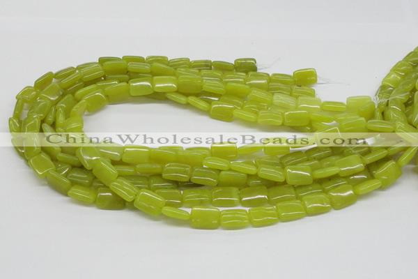 CEJ03 15.5 inches 10*14mm rectangle lemon jade beads wholesale