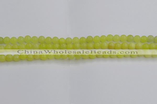 CEJ201 15.5 inches 6mm round lemon jade beads wholesale