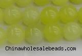 CEJ202 15.5 inches 8mm round lemon jade beads wholesale