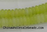 CEJ211 15.5 inches 2*6mm rondelle lemon jade beads wholesale