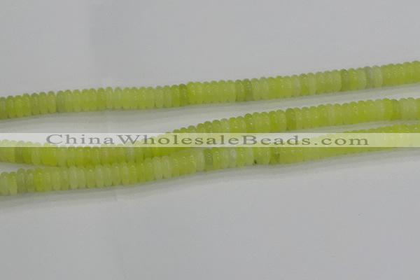 CEJ211 15.5 inches 2*6mm rondelle lemon jade beads wholesale