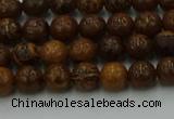 CEJ300 15.5 inches 4mm round elephant skin jasper beads wholesale