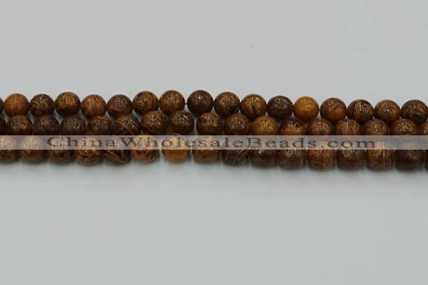 CEJ303 15.5 inches 10mm round elephant skin jasper beads wholesale