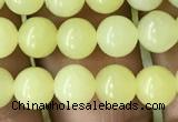 CEJ351 15.5 inches 6mm round lemon jade beads wholesale