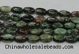 CEM10 15.5 inches 6*8mm oval emerald gemstone beads wholesale