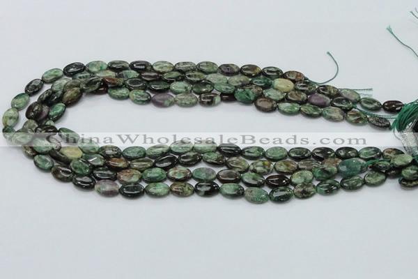 CEM11 15.5 inches 8*12mm oval emerald gemstone beads wholesale