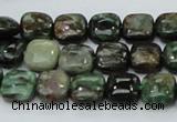 CEM22 15.5 inches 10*10mm square emerald gemstone beads wholesale