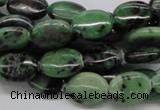 CEP11 15.5 inches 10*14mm oval epidote gemstone beads wholesale