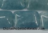 CEQ177 15.5 inches 22*30mm rectangle blue sponge quartz beads