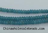 CEQ21 15.5 inches 2*4mm rondelle blue sponge quartz beads