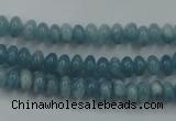 CEQ22 15.5 inches 4*6mm rondelle blue sponge quartz beads