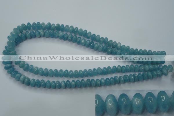 CEQ23 15.5 inches 5*8mm rondelle blue sponge quartz beads