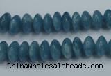 CEQ24 15.5 inches 6*10mm rondelle blue sponge quartz beads