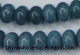 CEQ26 15.5 inches 10*14mm rondelle blue sponge quartz beads