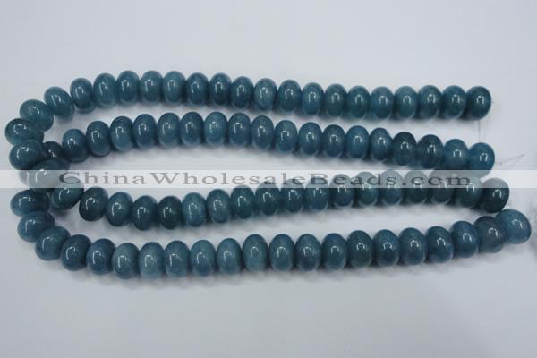 CEQ26 15.5 inches 10*14mm rondelle blue sponge quartz beads