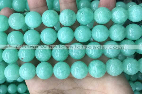 CEQ305 15.5 inches 14mm round green sponge quartz beads