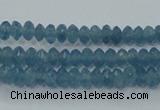 CEQ31 15.5 inches 2*4mm faceted rondelle blue sponge quartz beads