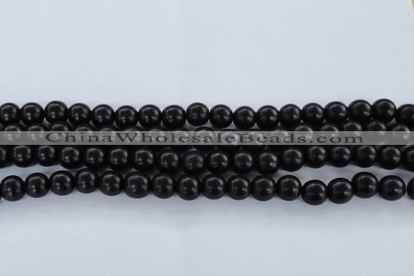 CEY04 15.5 inches 10mm round black ebony wood beads wholesale