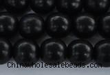 CEY05 15.5 inches 12mm round black ebony wood beads wholesale