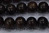 CEY53 15.5 inches 10mm round ebony wood beads wholesale