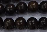 CEY54 15.5 inches 12mm round ebony wood beads wholesale