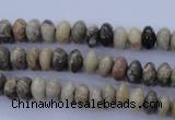 CFA201 15.5 inches 5*8mm rondelle chrysanthemum agate beads