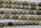 CFA28 15.5 inches 6mm faceted round chrysanthemum agate gemstone beads