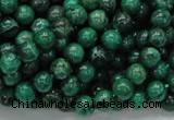 CFA66 15.5 inches 6mm round green chrysanthemum agate beads