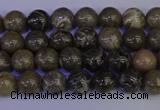 CFC210 15.5 inches 4mm round grey fossil coral beads wholesale
