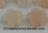 CFG1020 15.5 inches 16mm carved flower pink aventurine beads