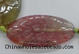 CFG1181 15.5 inches 25*40mm – 35*50mm carved freeform agate beads