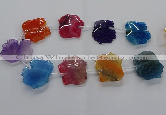 CFG1245 15.5 inches 30*40mm - 35*45mm elephant agate beads