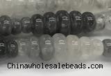 CFG1541 15.5 inches 10*30mm carved rice cloudy quartz beads