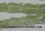 CFG239 15.5 inches 12*20mm carved flower New jade gemstone beads