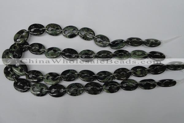 CFG296 15.5 inches 15*20mm carved oval kambaba jasper beads