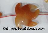 CFG511 15.5 inches 24*28mm carved animal red aventurine beads