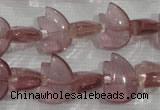 CFG786 15.5 inches 10*15mm carved animal quartz glass beads