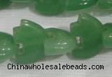 CFG798 12.5 inches 14*18mm carved animal green aventurine beads