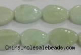 CFG815 12.5 inches 15*20mm carved leaf amazonite beads wholesale