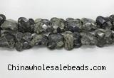 CFG976 15.5 inches 30*33mm carved butterfly grey opal beads