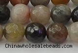 CFJ213 15.5 inches 10mm faceted round fancy jasper beads wholesale