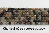 CFJ217 15.5 inches 6mm faceted round fancy jasper beads