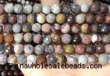 CFJ252 15.5 inches 8mm faceted round fantasy jasper beads wholesale