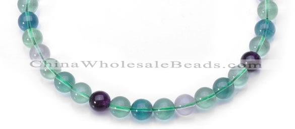 CFL08 20mm round AA grade natural fluorite beads Wholesale