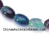 CFL10 16 inch 12*16mm egg-shaped AA grade natural fluorite beads