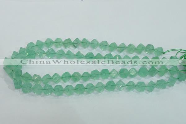 CFL100 15.5 inches 8*8mm cube natural green fluorite gemstone beads