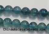 CFL1002 15.5 inches 8mm round blue fluorite beads wholesale