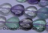 CFL1053 15 inches 12*12mm heart natural fluorite gemstone beads