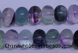 CFL1070 15 inches 10*14mm rondelle natural fluorite gemstone beads