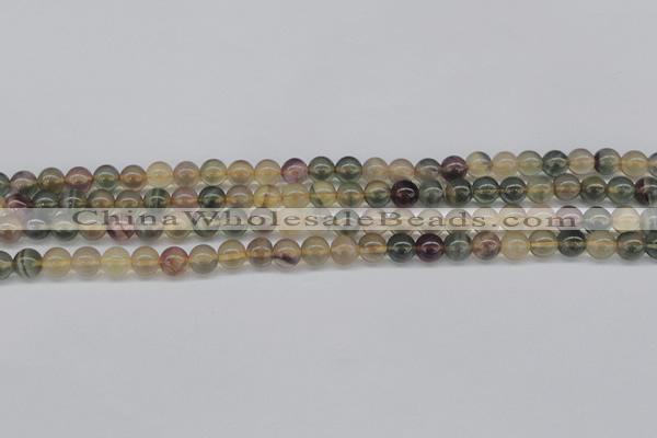 CFL1102 15.5 inches 8mm round yellow fluorite gemstone beads